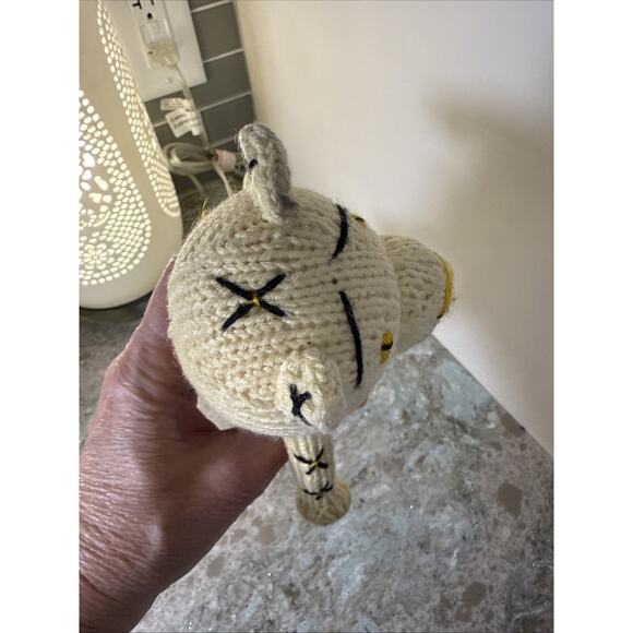 Knitted Cat Africa Impulse Marketing Fair Trade Stuffed‎ Animal 10 Inch Doll - Picture 8 of 8